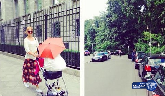 بالصور.. السلطانة هويام تلهو مع ابنتها في غابات ألمانيا