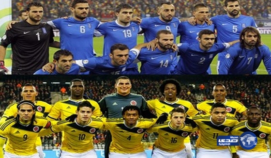 بث مباشر بالفيديو لمباراة كولومبيا واليونان