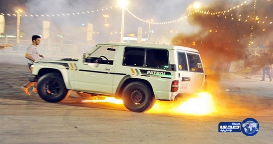 إخماد حريق سيارة في مهرجان بريدة ولا إصابات