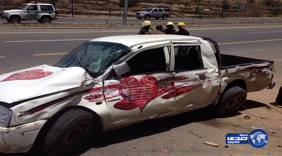 إصابات بليغة لـ3 في انقلاب سيارة بمحوية الأطاولة