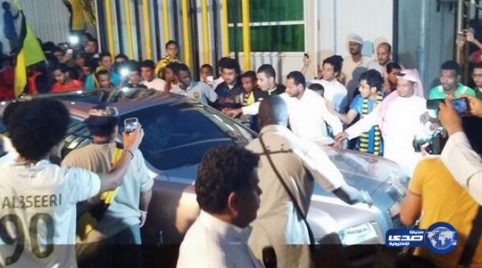 حشد من جمهور الاتحاد لأستقبال محمد نور