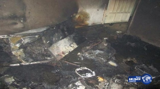 إنقاذ 3 عمال من حريق شب بسكنهم بعسير