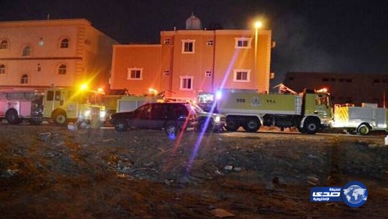 حريق يخلي 67 ممرضة من مسكنهن بتبوك