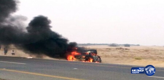 احتراق سيارة ونجاة قائدها ومرافقه بالقنفذة