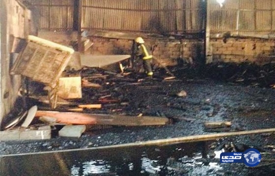 مدني حائل يخمد حريق سكن عمال دون إصابات