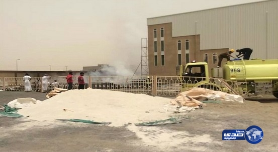 حريق في مبنى مجمع الكليات بأبوعريش