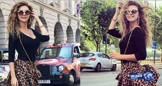 هواء العاصمة البريطانيا يطيّر تنورة ميريام فارس!