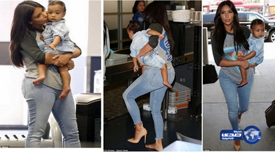 أمن مطار لوس أنجلوس يجبر”كيم كارداشيان” على السير حافية