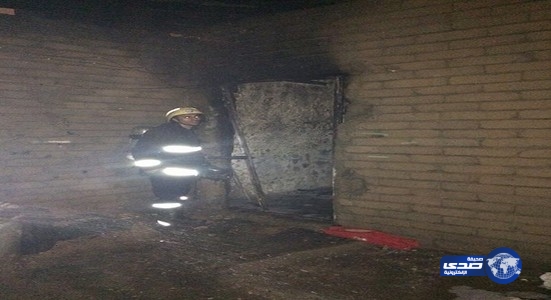 إصابة 3 أشخاص في حريق بحوش بالطائف