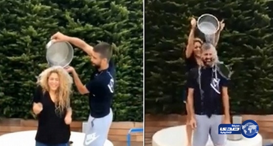 بالفيديو: شاكيرا تتفوق على بيكية في تحدي وعاء الماء المثلج