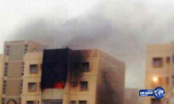 حريق هائل في إسكان &#8220;البحرية&#8221; على طريق الرياض ـ الخرج