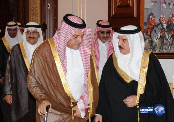 ملك البحرين يستقبل سعود الفيصل وخالد بن بندر ومحمد بن نايف