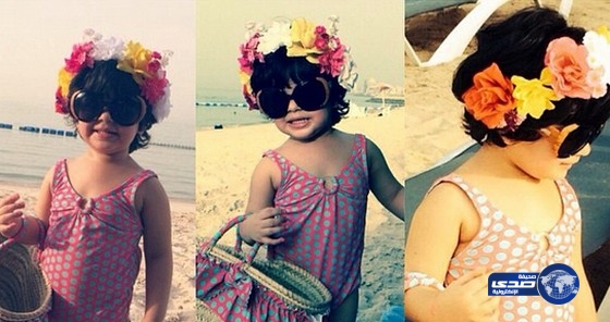 حليمة بولند تنشر صور ابنتها الصغيرة وهي بالمايوه على البحر