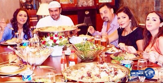 انغام واصالة وزوجها طارق العريان في ضيافة احلام وزوجها مبارك الهاجري