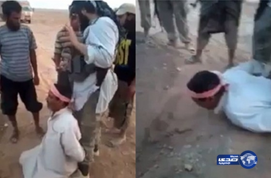 بالفيديو:عناصر &#8220;داعش&#8221;تقتل &#8220;رجلاً&#8221; على الرغم من ترديده الشهادتين