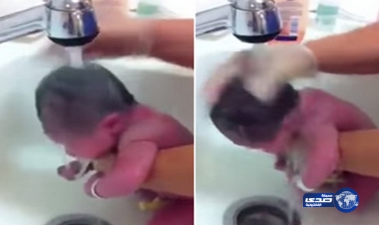 بالفيديو:ممرضة تقسِّم الرأي حولها بعد إعطاء حمام عنيف لمولود