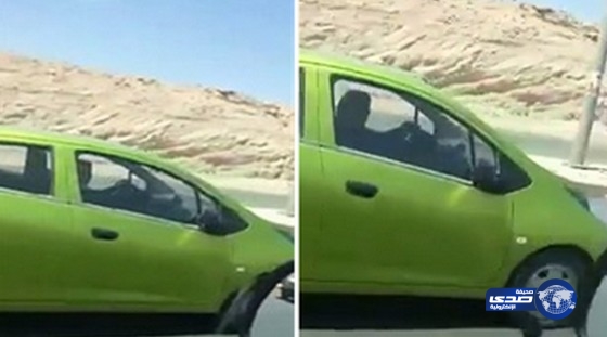 بالفيديو..مواطن يتفاجأ بفتاة تقود سيارة امامه في شوارع عرعر