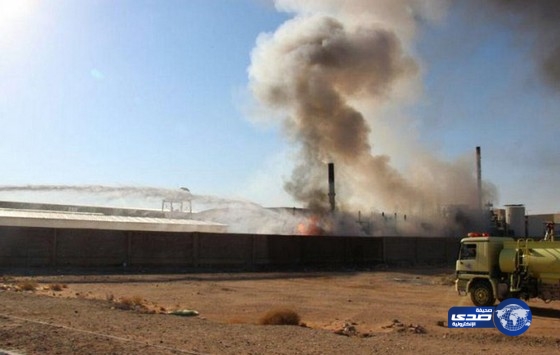 مدني حائل يباشر حادث حريق داخل المدينة الصناعية