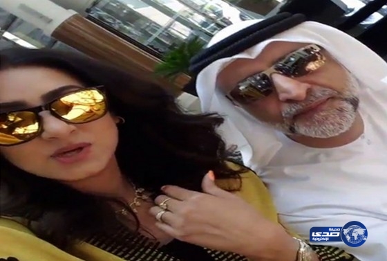 هيفاء حسين وزوجها طالعين وكأنهم في سباق &#8220;دبابات&#8221;
