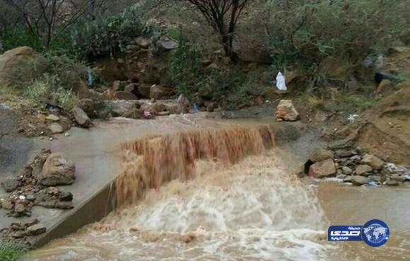 هطول أمطار غزيرة على منطقة جازان ومحافظة الطائف