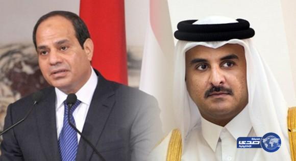 أمير قطر يتبادل التهاني بالعيد هاتفياً مع السيسي