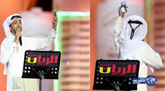 فهد الكبيسي يصور الفرقة والجمهور “سيلفي” في صوت الريان‎