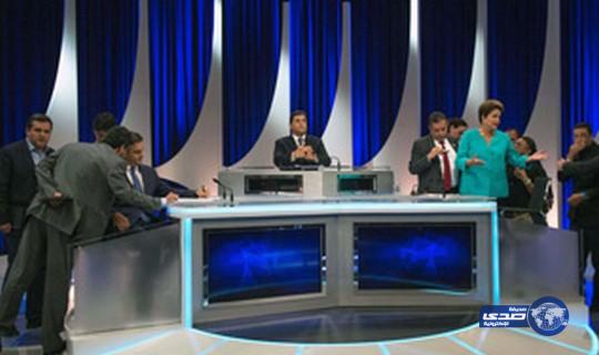 رئيسة البرازيل تصاب بوعكة أثناء مناظرة تلفزيونية