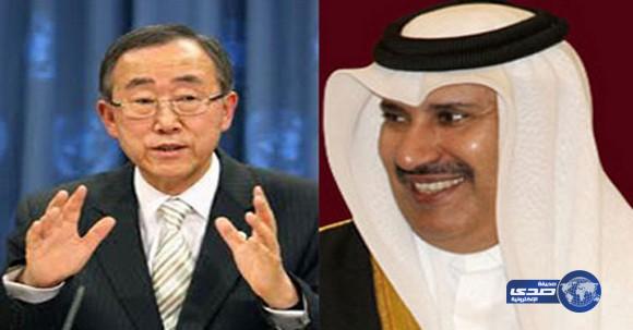 حمد بن جاسم يرشح نفسة لمنصب أمين الأمم المتحدة