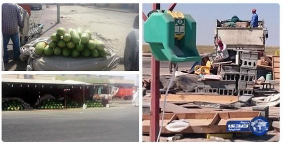 بلدية الخفجي تتلف 236 كجم من المواد الغذائية الفاسدة وتغلق 42 منشأة