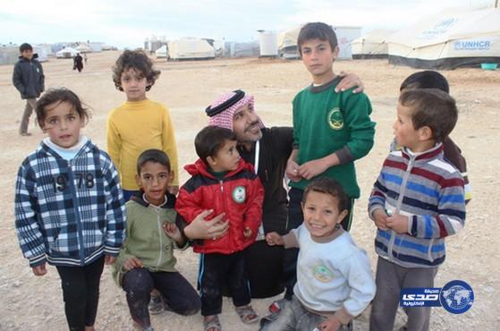 الحملة السعودية تغطي مخيم الزعتري بالمساعدات الشتوية