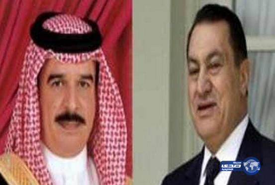ملك البحرين يهنئ “حسني مبارك”بالبراءة