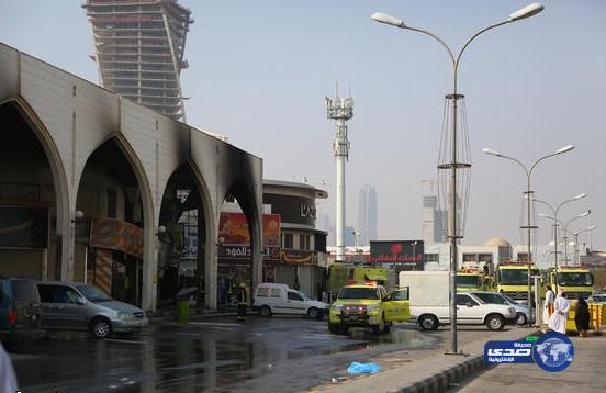 الهلال الأحمر : لا وفيات أو إصابات في حريق أسواق طيبة