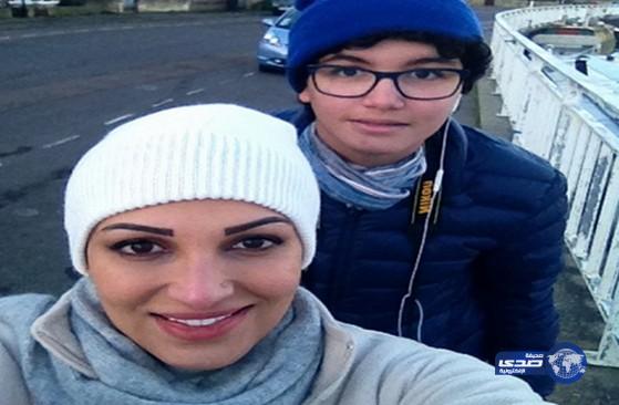 سلفي الاعلامية لمى سعود مع ابنها