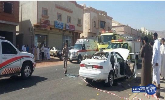 وفاة شابين وإصابة 3 آخرون بحادث تصادم أمام الجامعة الإسلامية بالمدينة