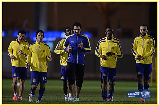 النصر يبدأ الاستعداد لمباراة الشباب والجيزاوي يهدى عوض خميس iphone‏