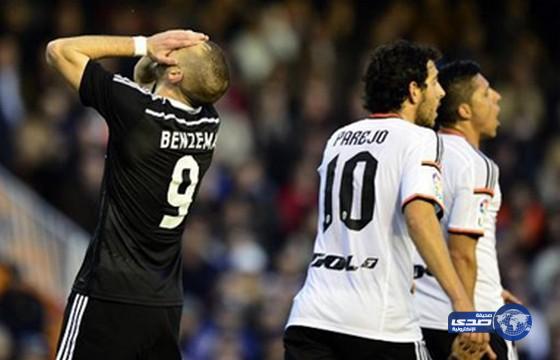 فالنسيا يوقف سلسلة انتصارات ريال مدريد