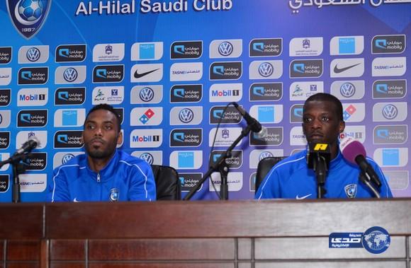 الهلال يقدم الثنائي محمد الجحفلي وفيصل درويش لوسائل الإعلام