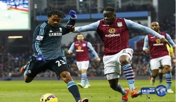 تشيلسي يهزم أستون فيلا بثنائية في الدوري الانجليزي