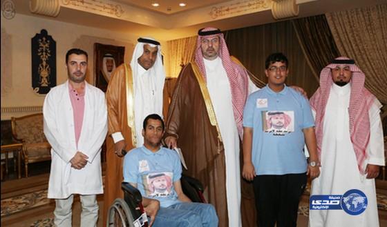 عبدالله بن مساعد يستقبل مدير وطلاب مركز الرعاية المتطورة  لذوي الاحتياجات الخاصة