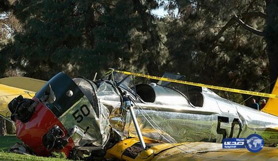 إصابة الممثل هاريسون فورد في حادث تحطم طائرة بملعب جولف