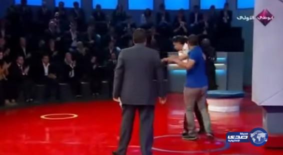 فيديو: شاب يصفع صديقه أمام جورج قرداحي في المسامح كريم