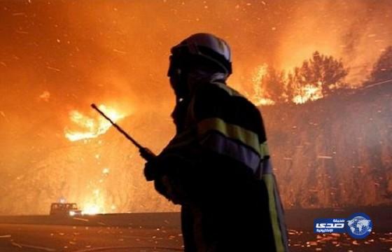 بالفيديو: رجل إطفاء يقفز من الطابق الثاني هربًا من انفجار