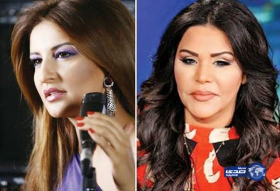 أحلام تهدد بقطع رجل شذى حسون امام مقر ام بي سي