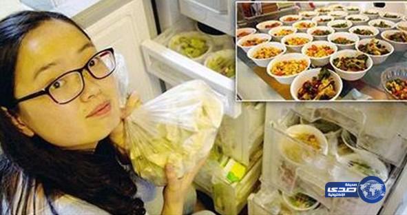 جندي صيني يعد لزوجته طعاما يكفيها لعام كامل