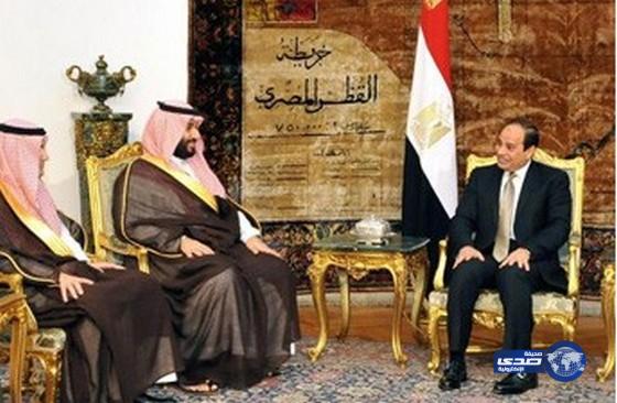 الرئيس المصري وسمو وزير الدفاع يستعرضان مجالات تعزيز التعاون العسكري