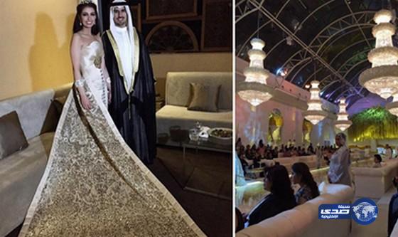 بالصور: زفاف اسطوري لحفيد أمير الكويت وأبنة الخرافي