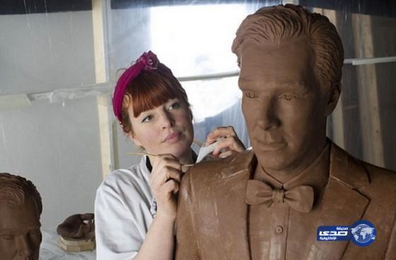 بالصور: فنانة شابة تصنع ممثلها المفضل بالشوكولا