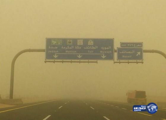 مدني الطائف يُحذر من انعدام الرؤية الأفقية بسبب العوالق الترابية