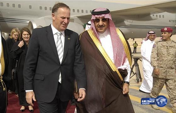رئيس الوزراء النيوزيلندي يصل إلى الرياض