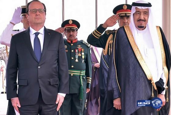 الرئيس الفرنسي يصل الرياض